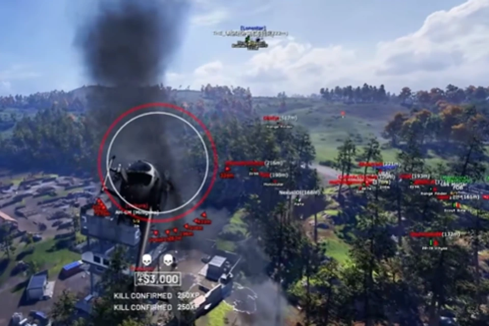 WARDOGS vehicle and player ESP from a helicopter